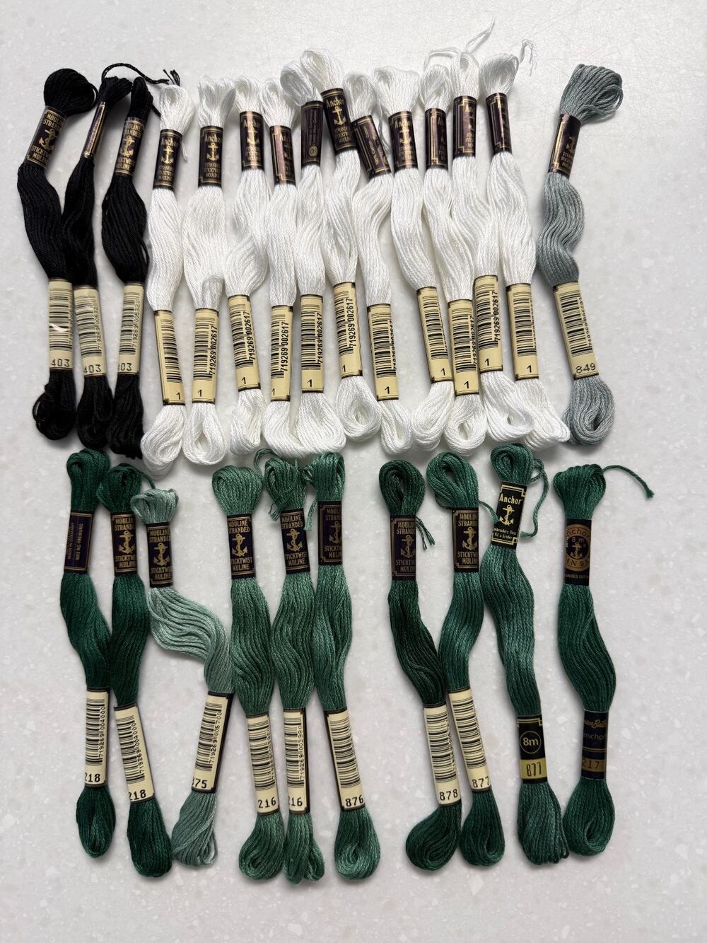 Anchor Stranded Cotton Embroidery Floss Skeins Lot 25